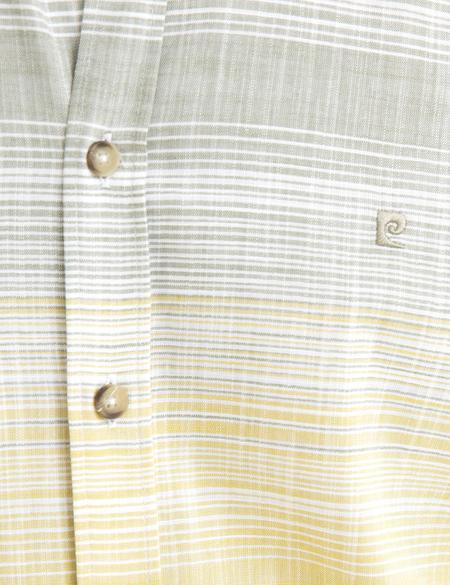 Sarı Detaylı Slim Fit Gömlek - 50188490019