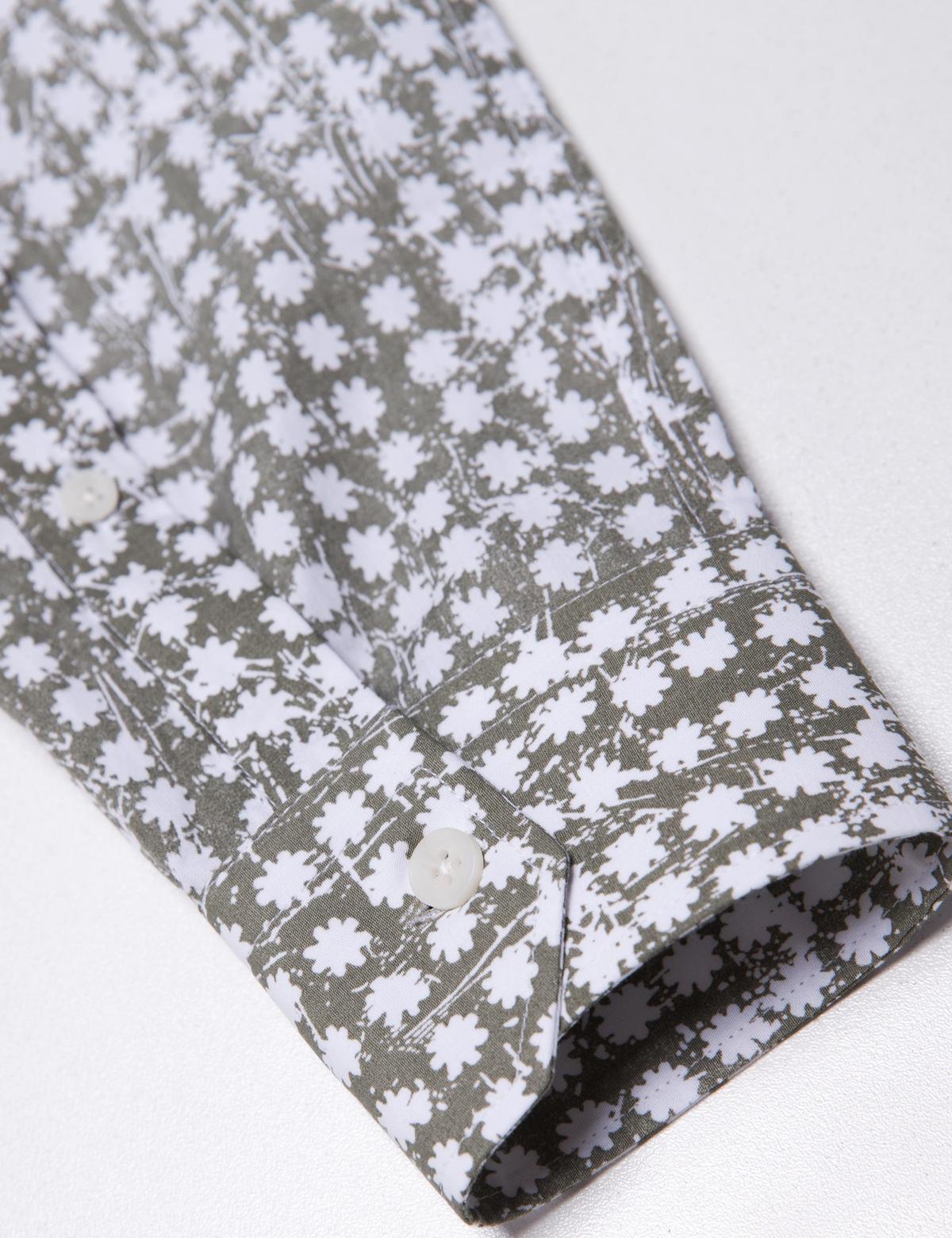 Haki Slim Fit Uzun Kollu Gömlek - 50189484001