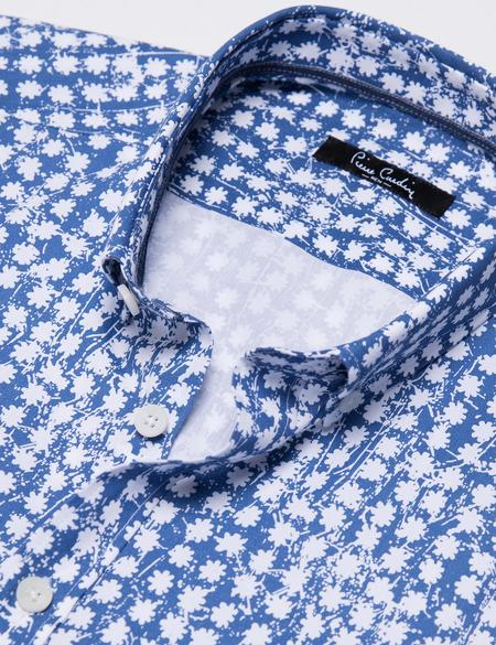 Koyu Mavi Slim Fit Uzun Kollu Gömlek - 50189484010