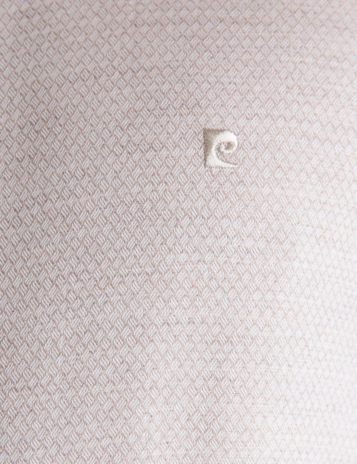 Bej Slim Fit Gömlek - 50194552037