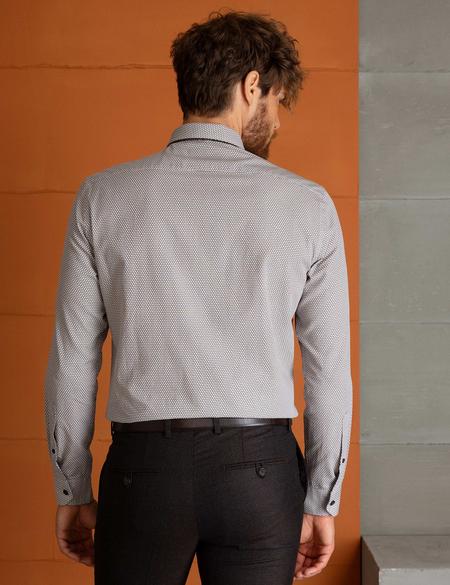 Kahverengi Slim Fit Gömlek - 50194917001