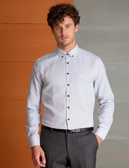 Gri Slim Fit Gömlek - 50194920008