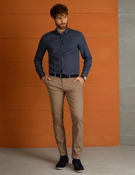 Lacivert Slim Fit Gömlek - 50195383034