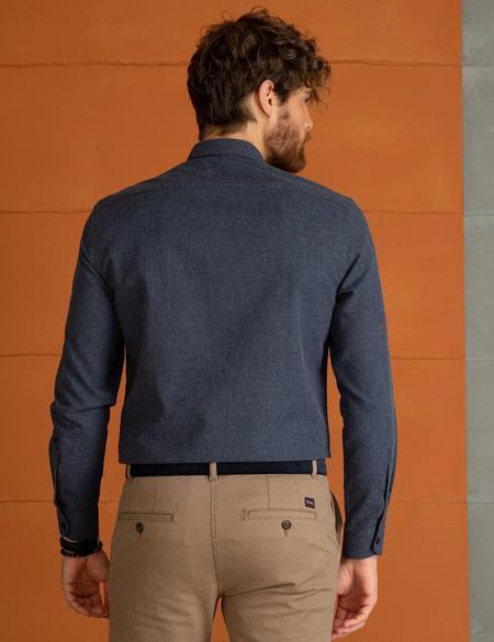 Lacivert Slim Fit Gömlek - 50195383034