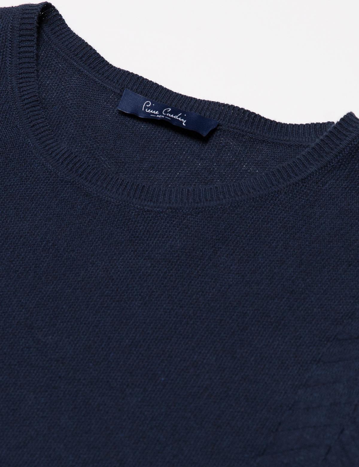 Lacivert Slim Fit Triko Kazak - 50174902063