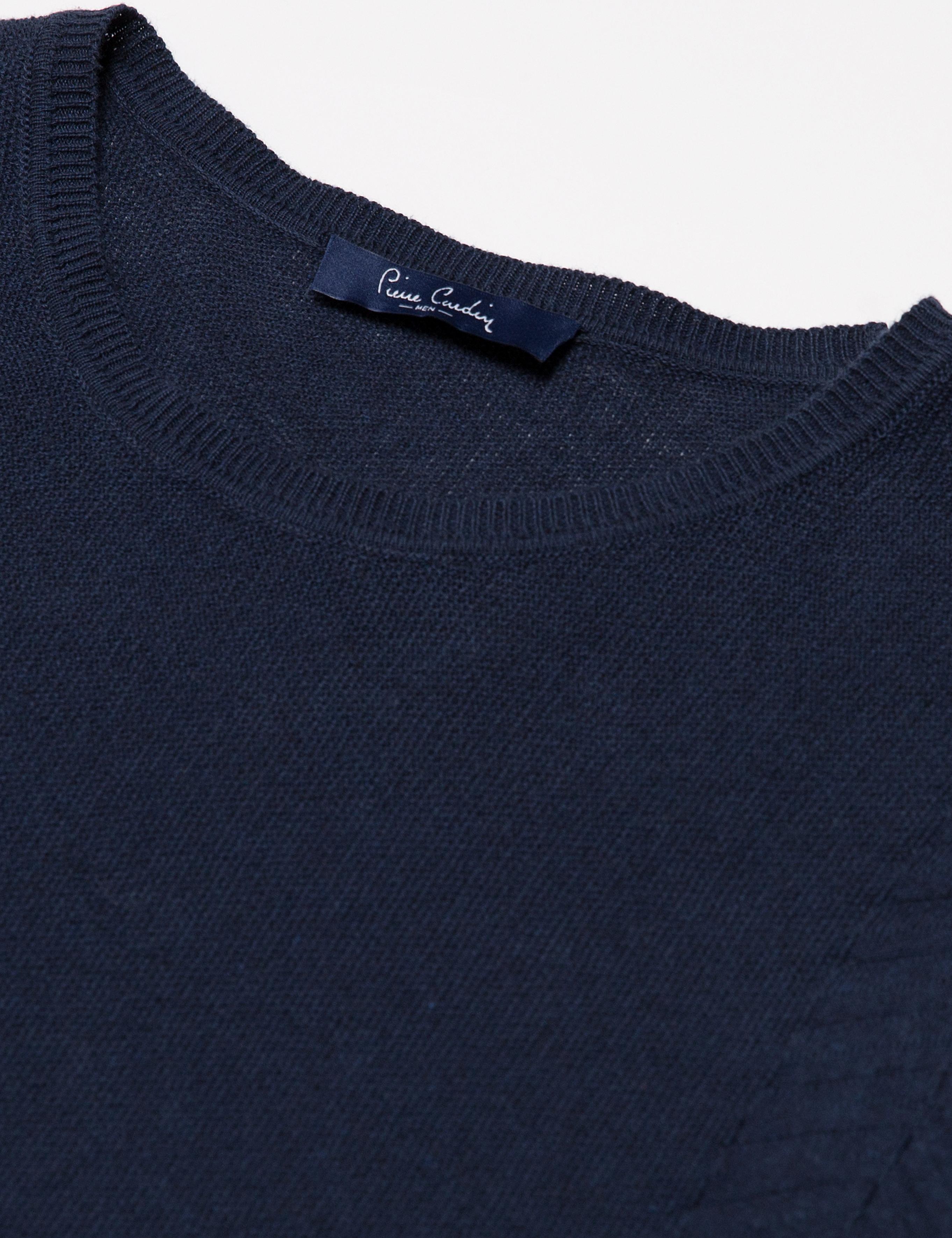 Lacivert Slim Fit Triko Kazak