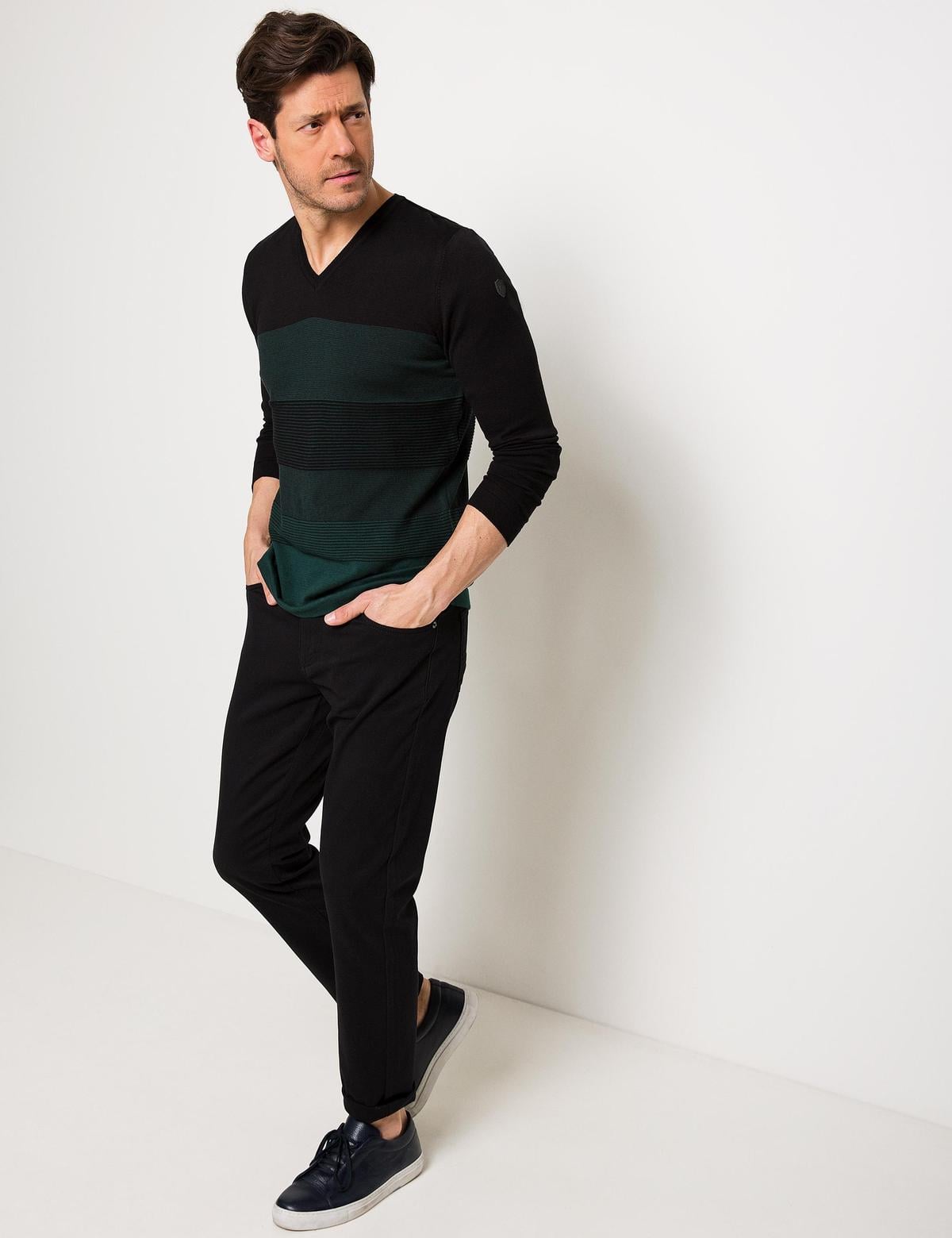 Siyah Triko Kazak - 50175319063