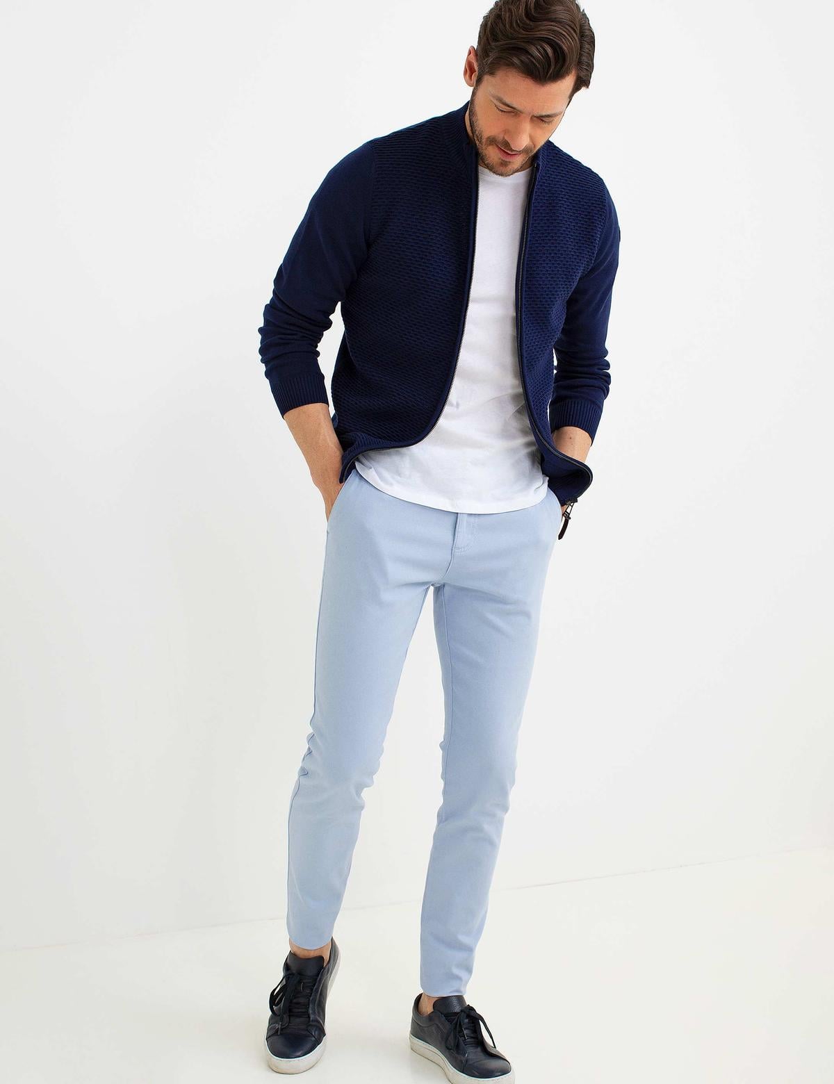 Lacivert Triko Hırka - 50175326064