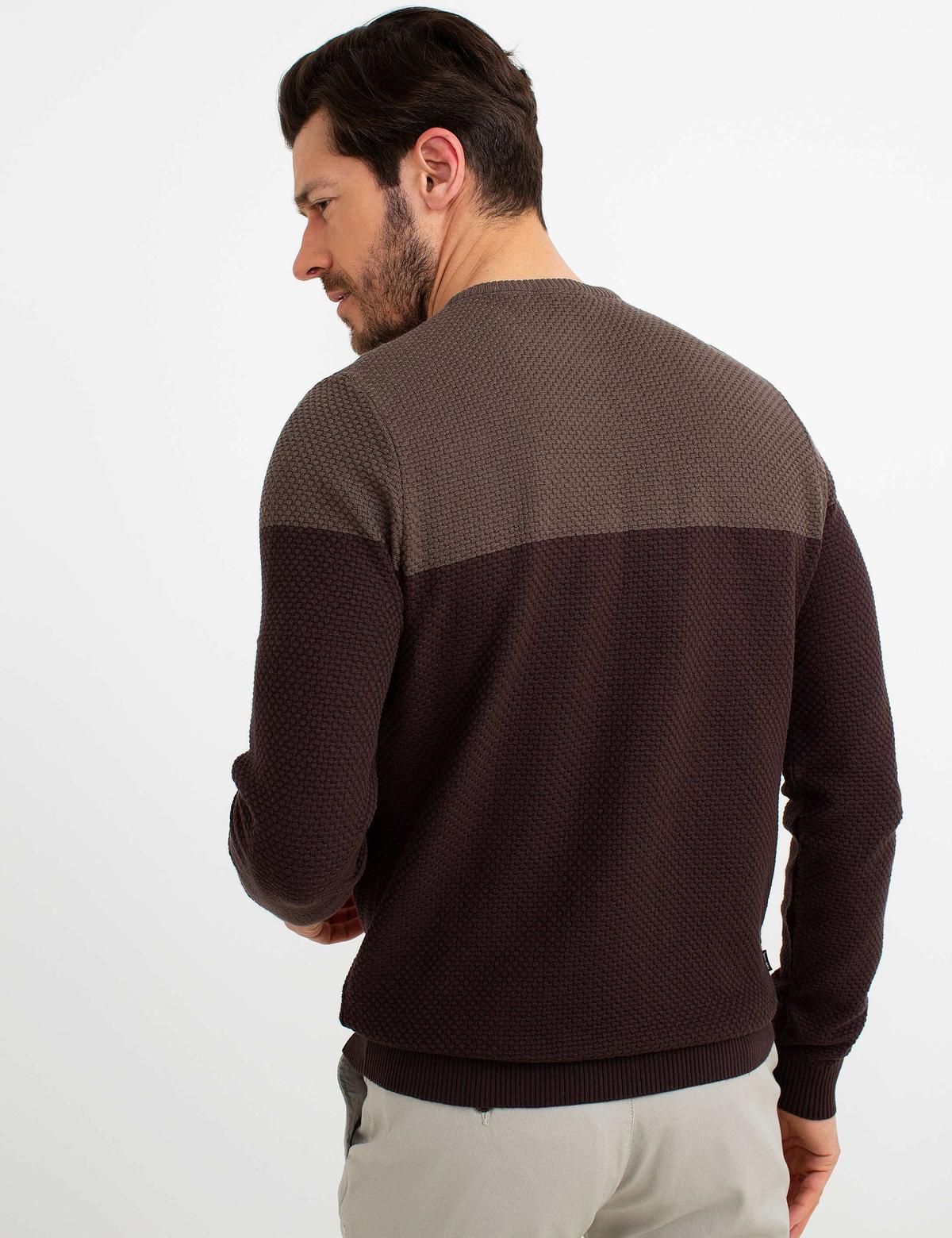 Kahverengi Triko Kazak - 50175329001