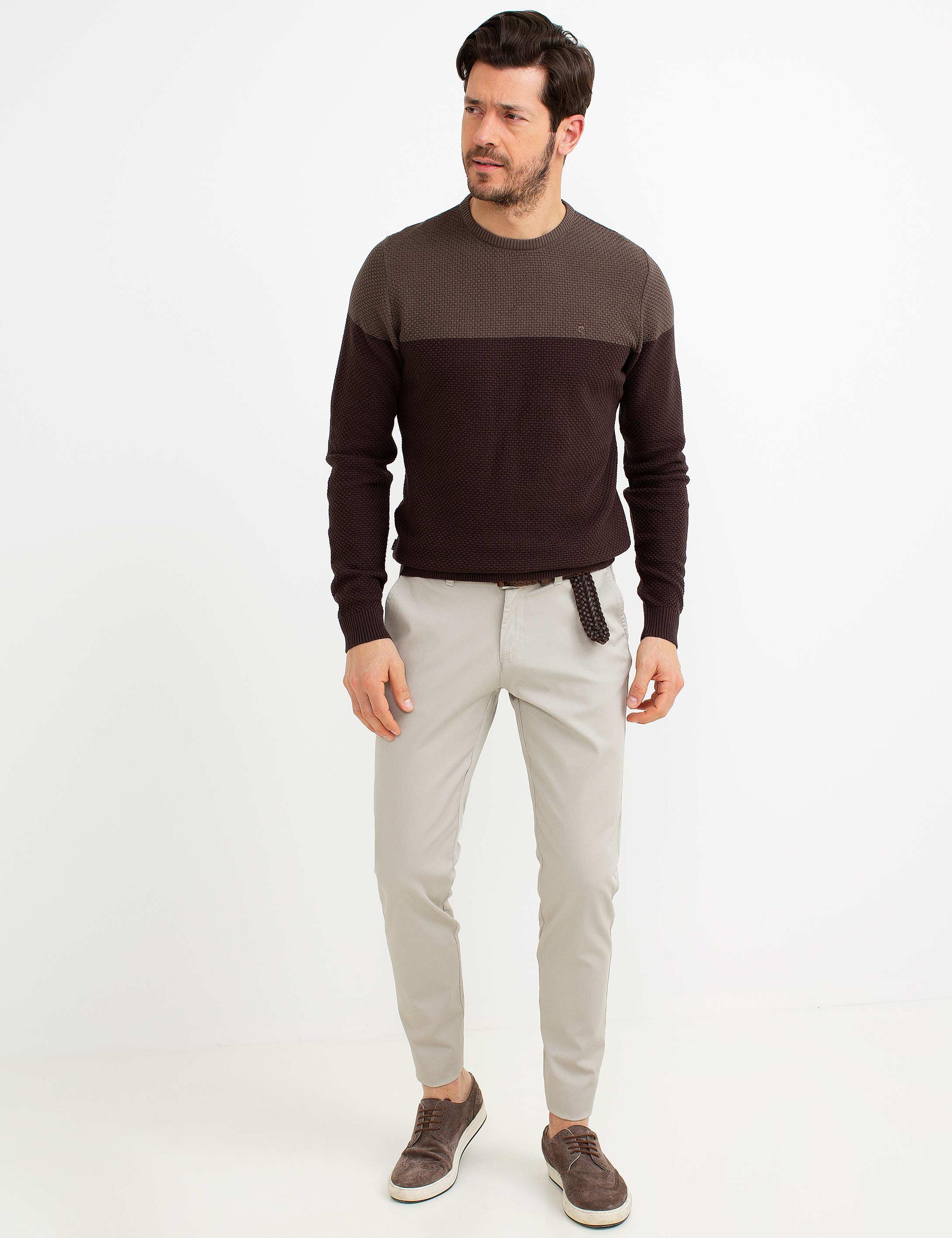 Kahverengi Triko Kazak