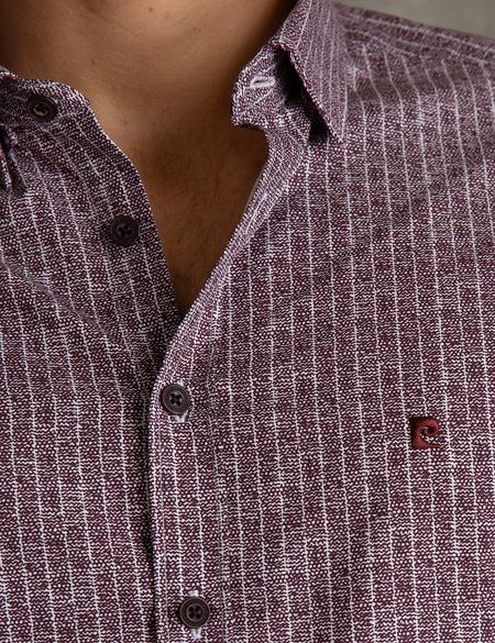 Bordo Slim Fit Gömlek - 50194972019