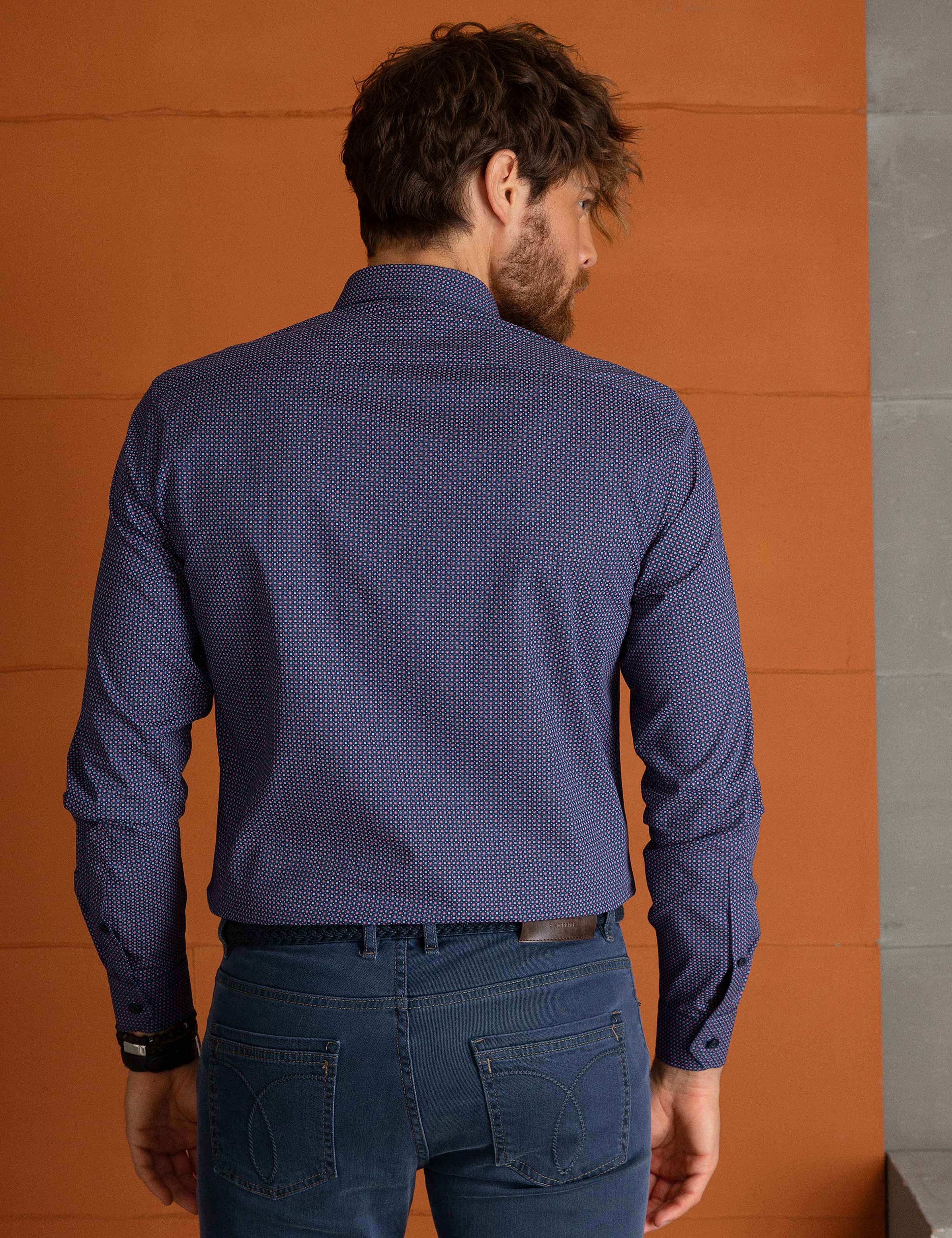 Bordo Slim Fit Gömlek - Image 3