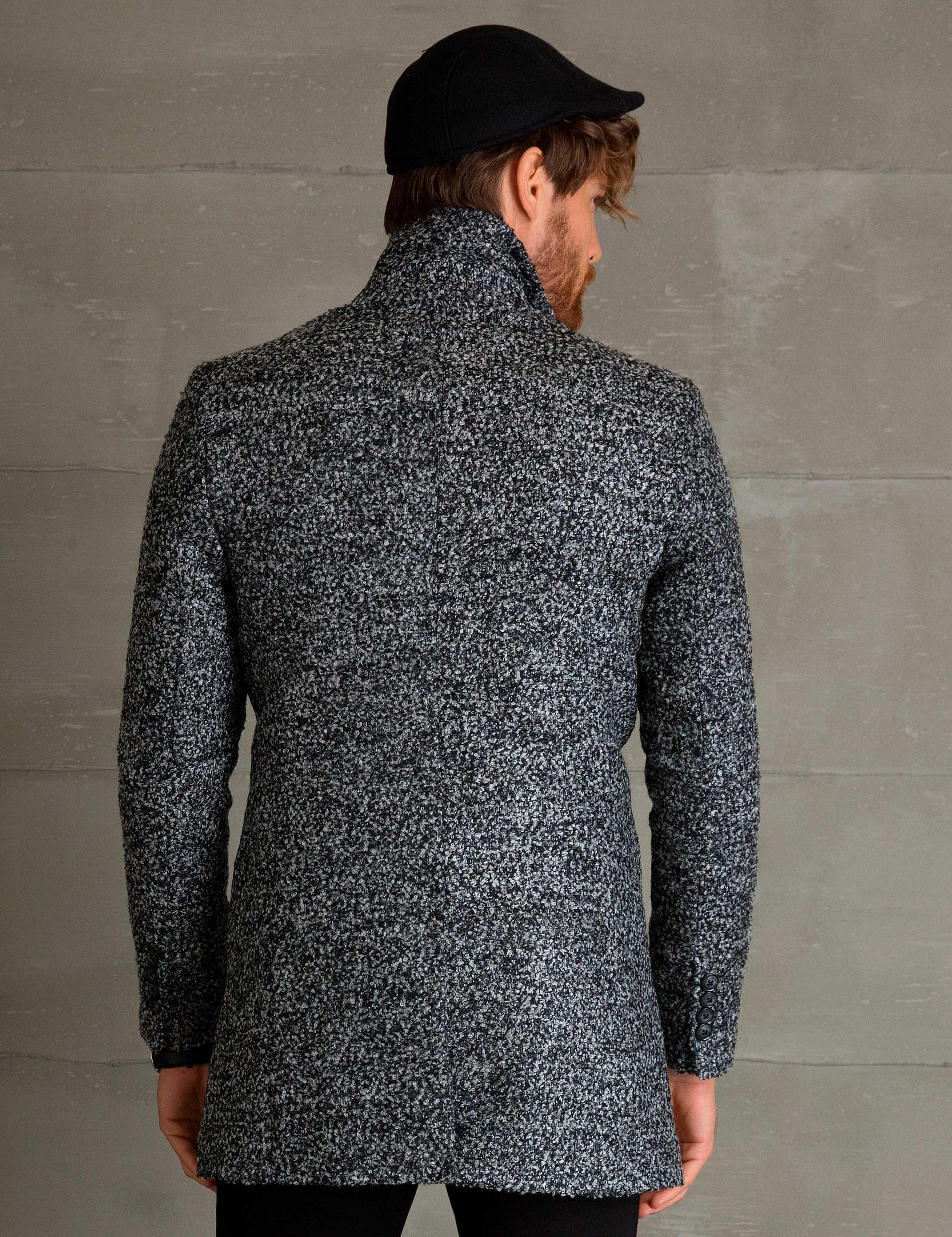 Siyah Ex.Slim Fit Kaban