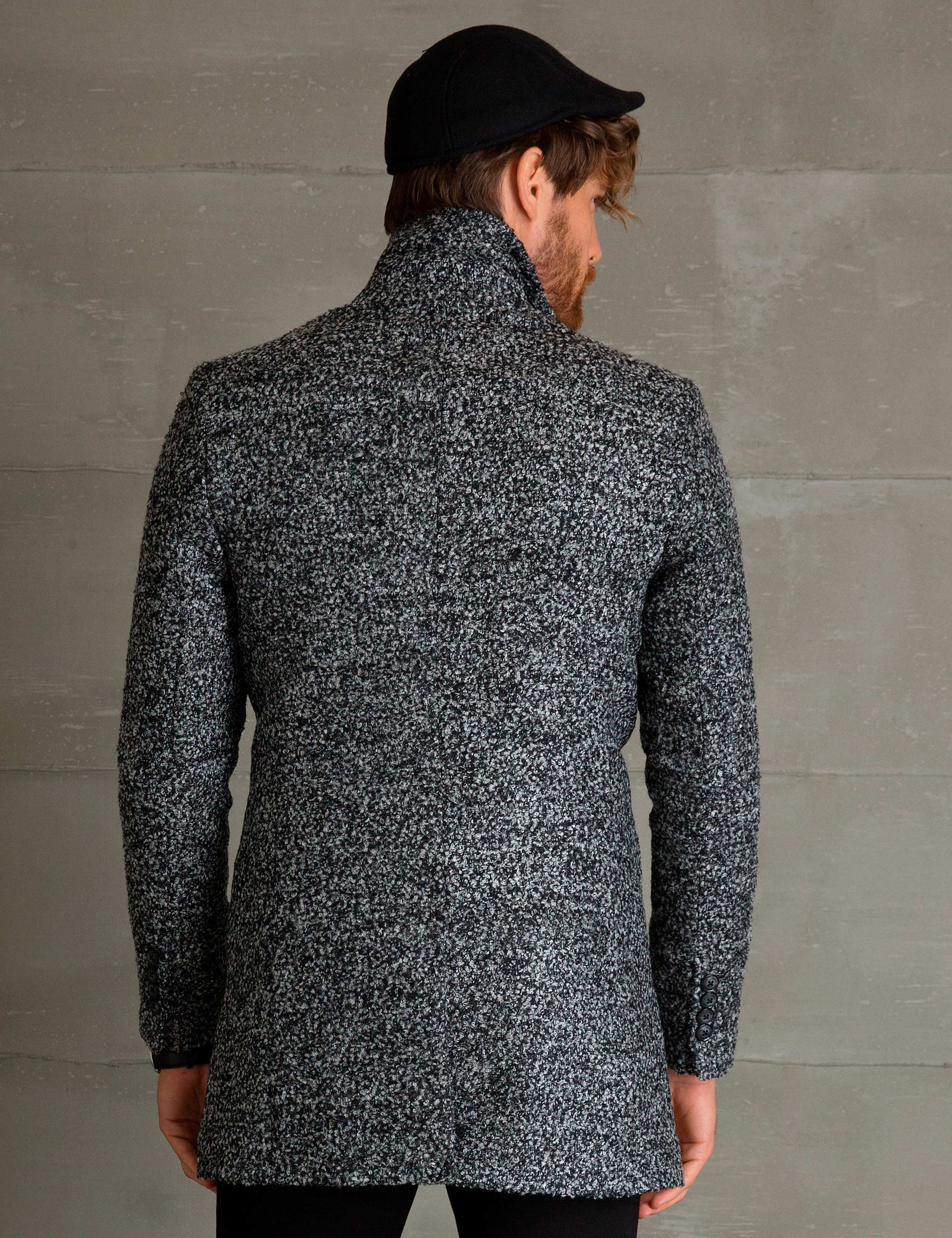 Siyah Ex.Slim Fit Kaban