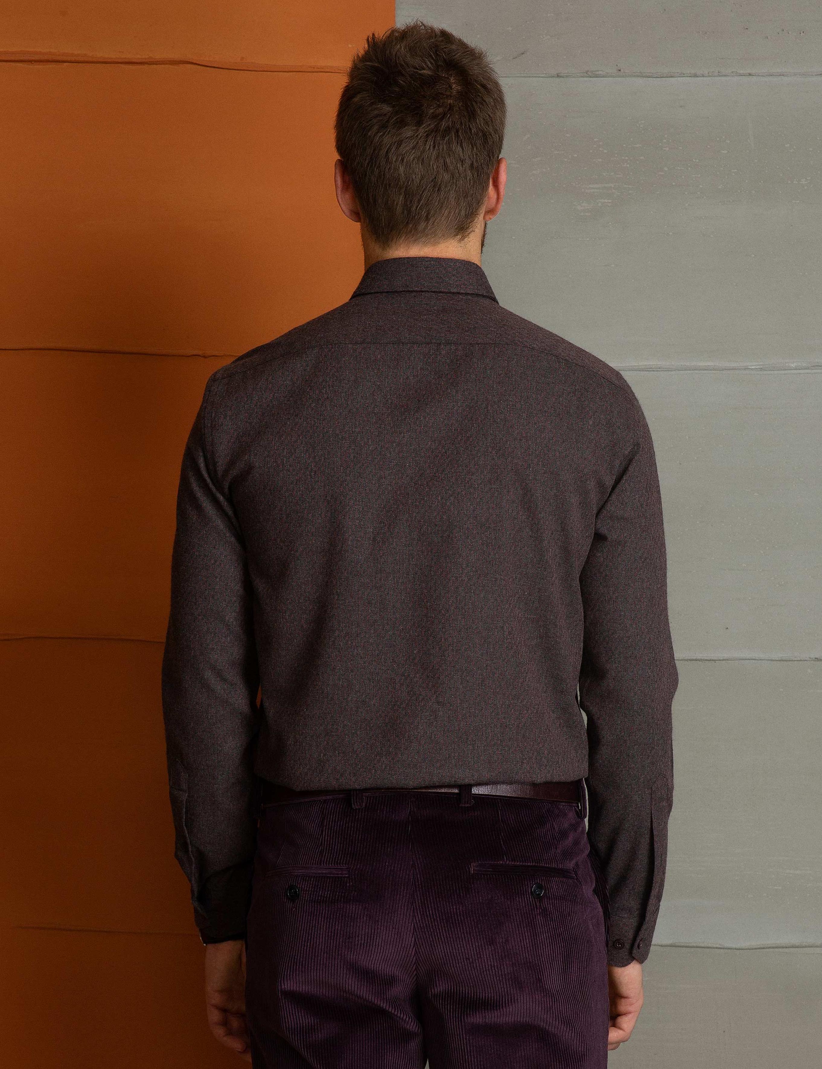 Bordo Slim Fit Gömlek