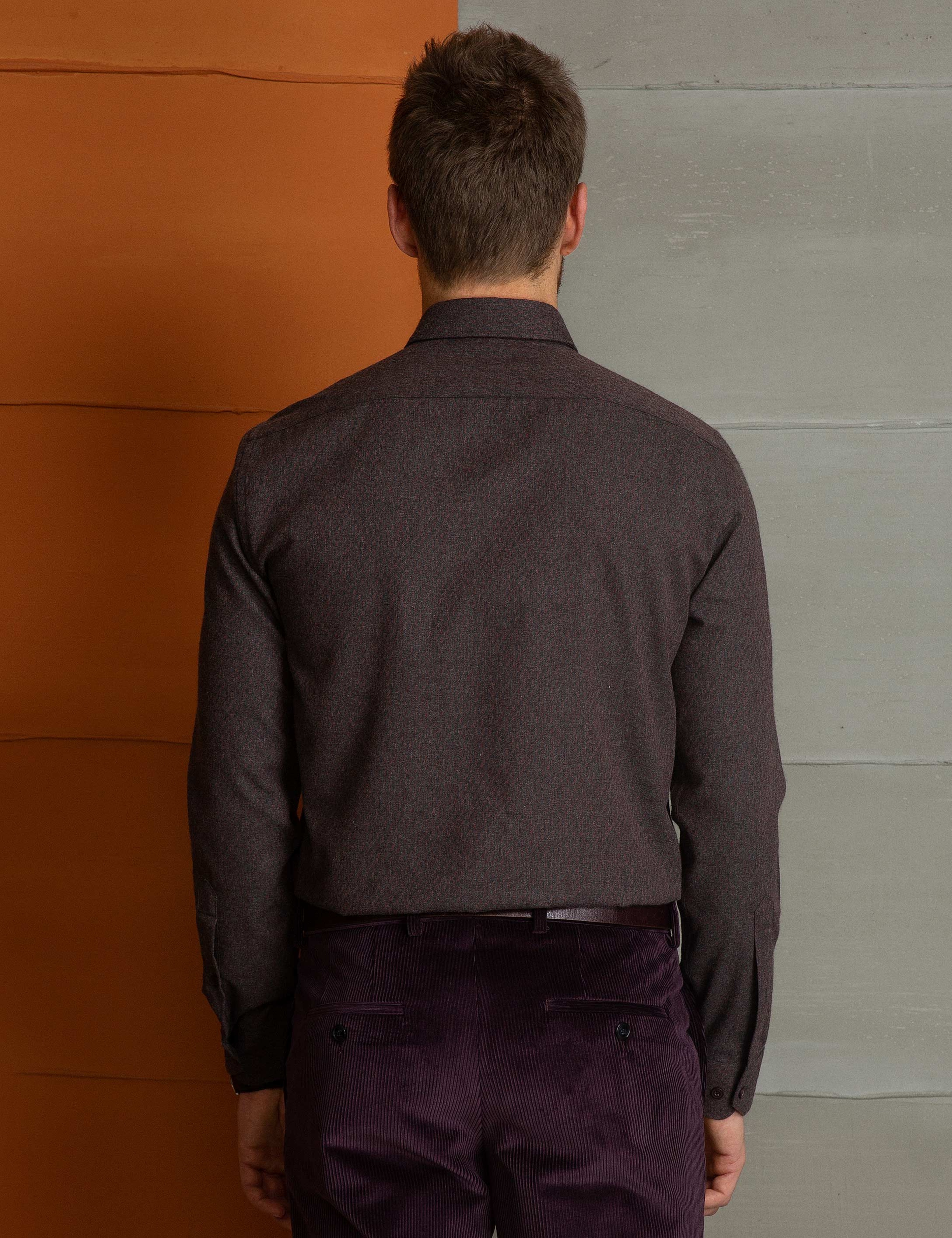 Bordo Slim Fit Gömlek