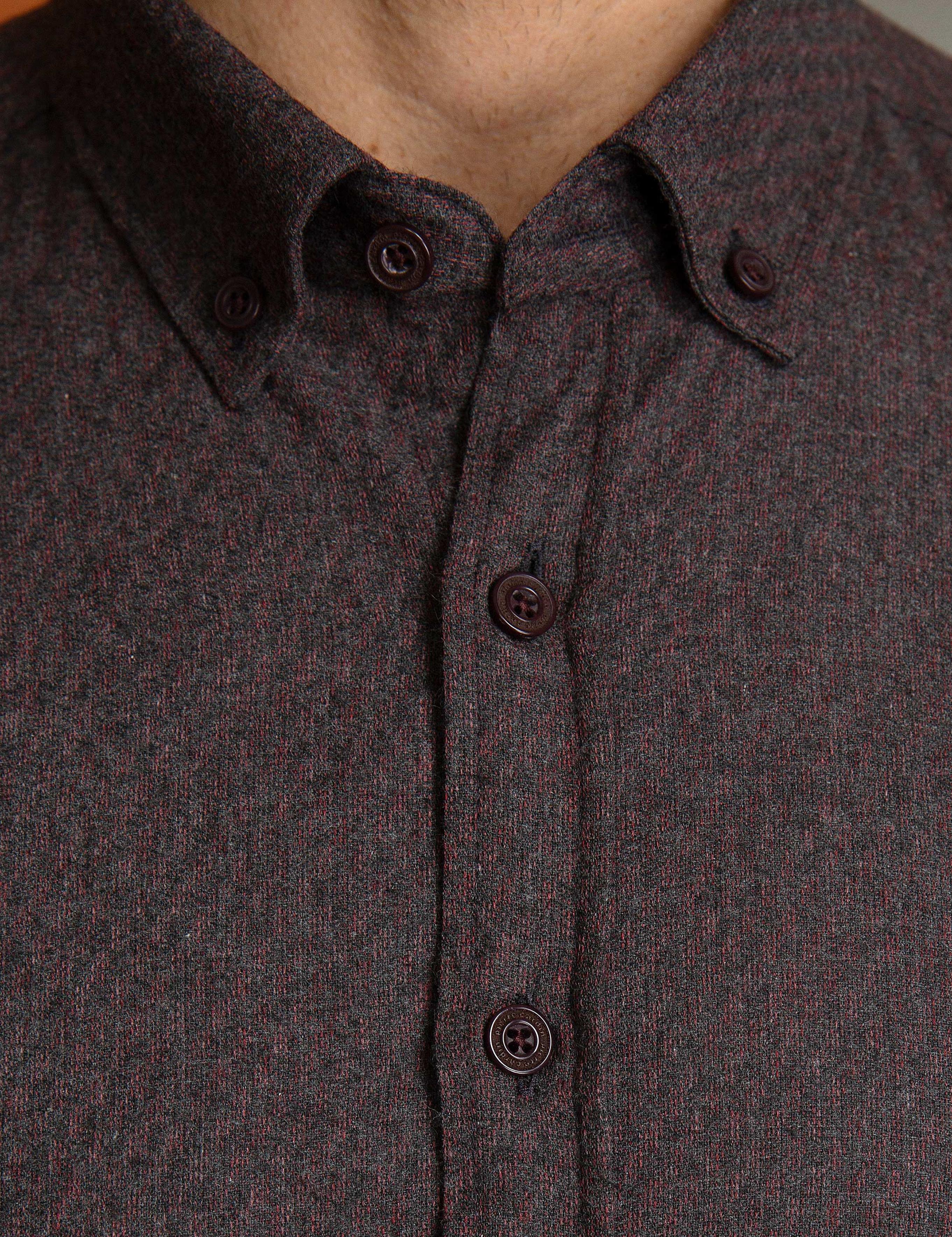 Bordo Slim Fit Gömlek