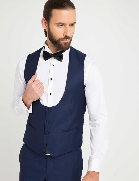 Lacivert Damatlık Smokin - 50176218005