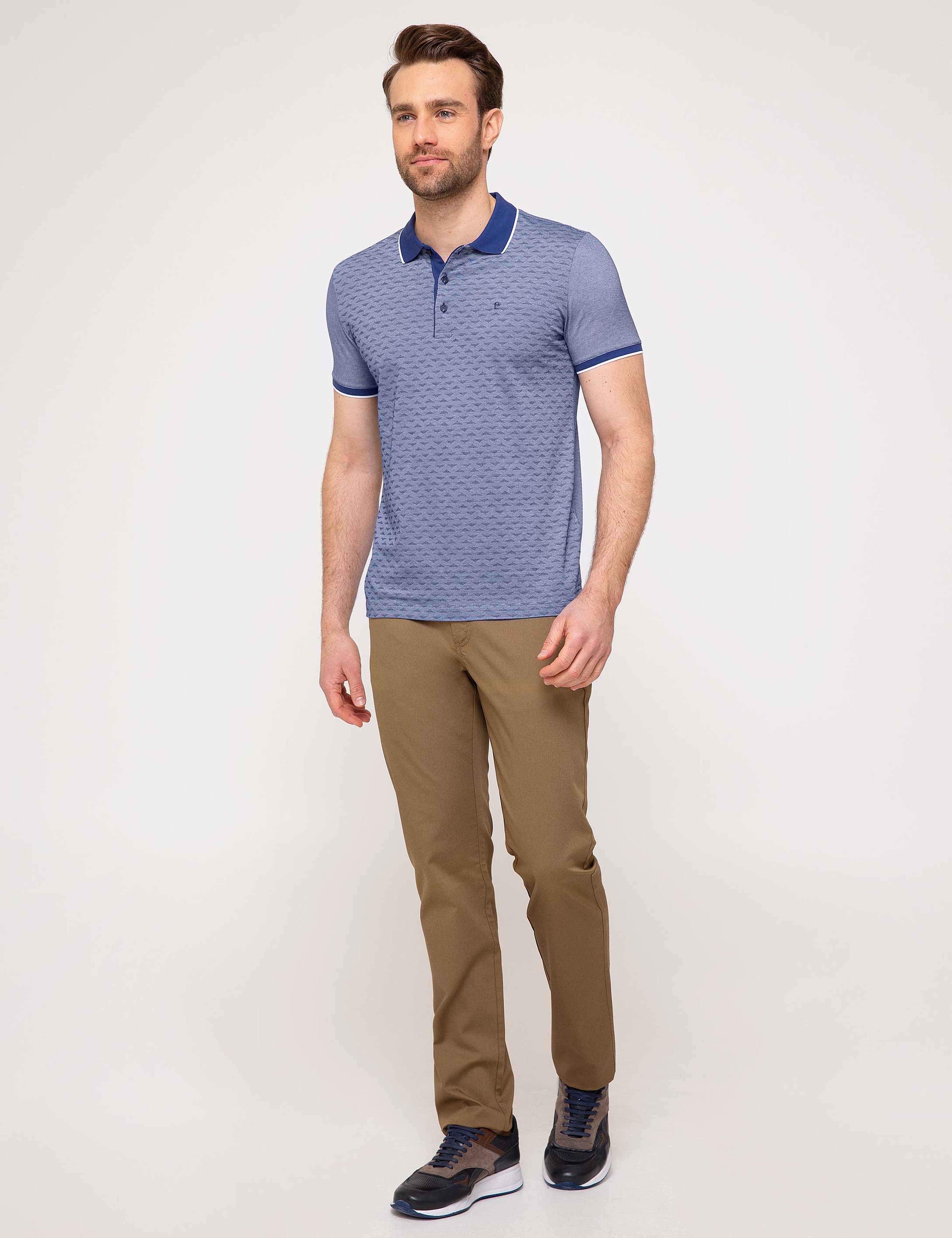 Camel Slim Fit Chino Pantolon - Image 1