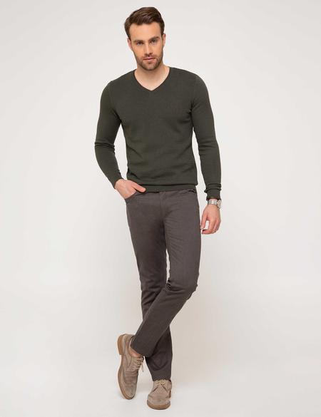 Gri Slim Fit Chino Pantolon - 50175159042