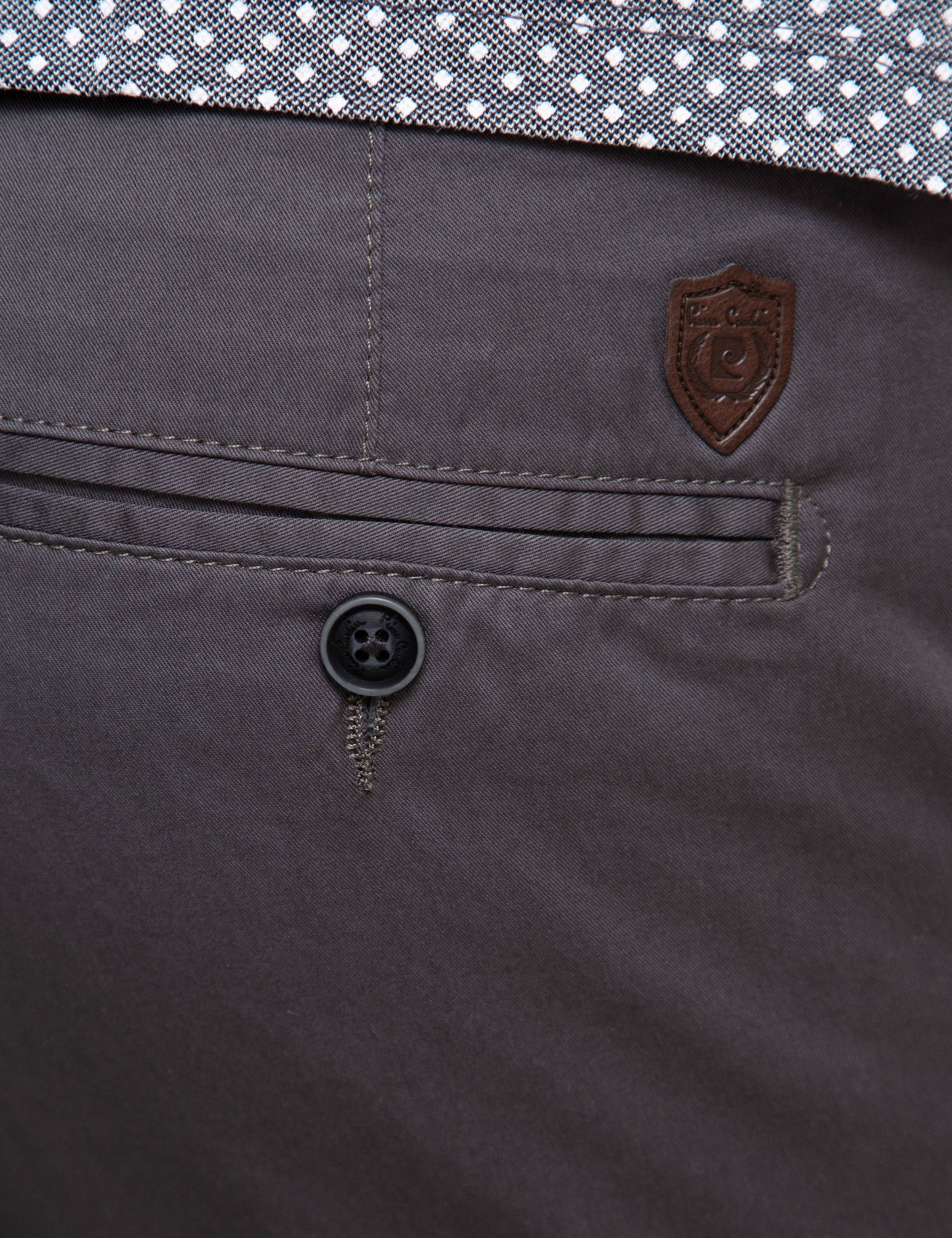 Gri Slim Fit Chino Pantolon