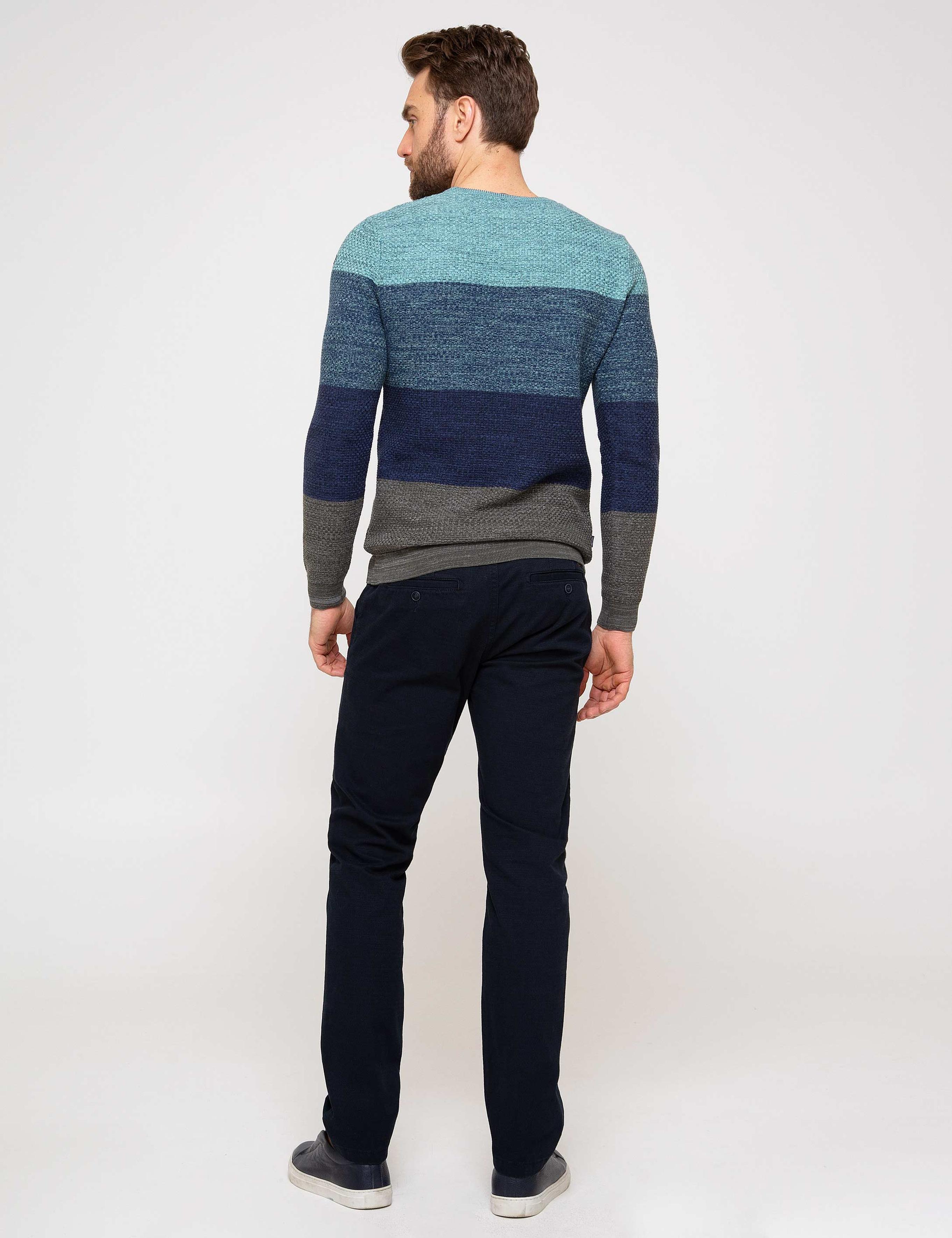 Lacivert Slim Fit Chino Pantolon