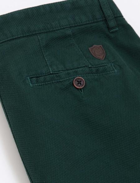 Yeşil Slim Fit Chino Pantolon - 50178613021