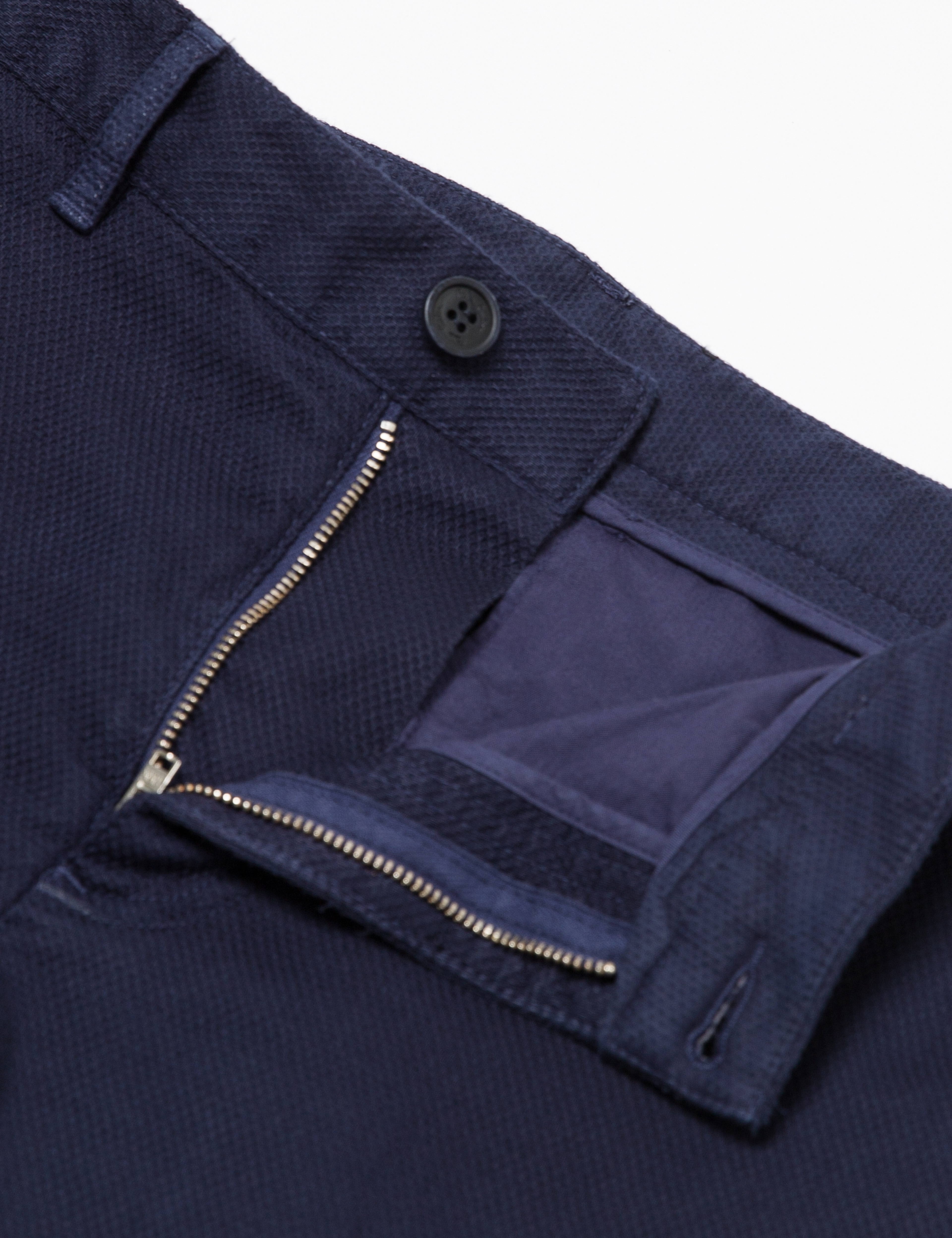 Lacivert Slim Fit Chino Pantolon