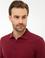 Bordo Slim Fit Polo Yaka Sweatshirt