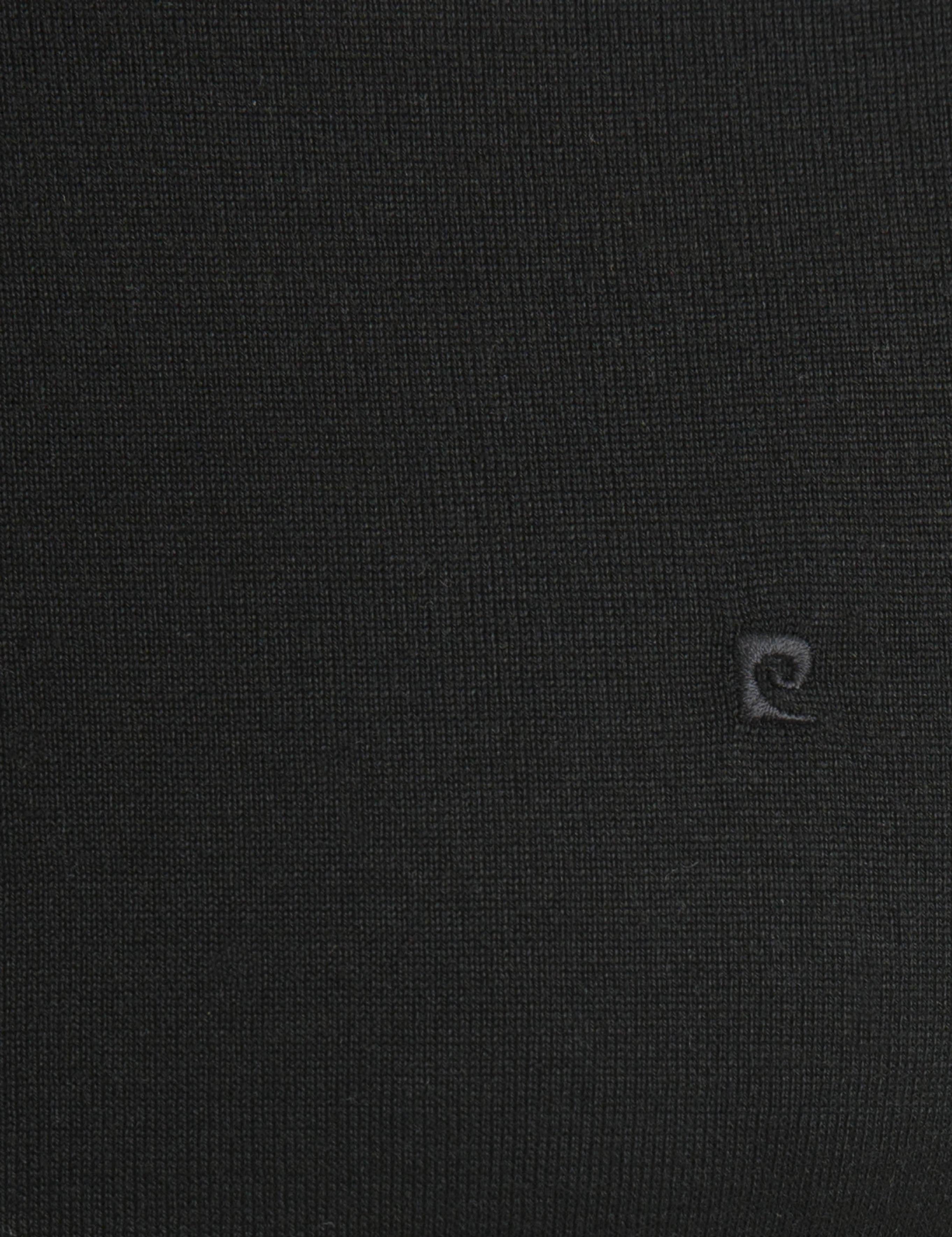 Siyah Slim Fit Tam Balıkçı Yaka Basic Triko Kazak