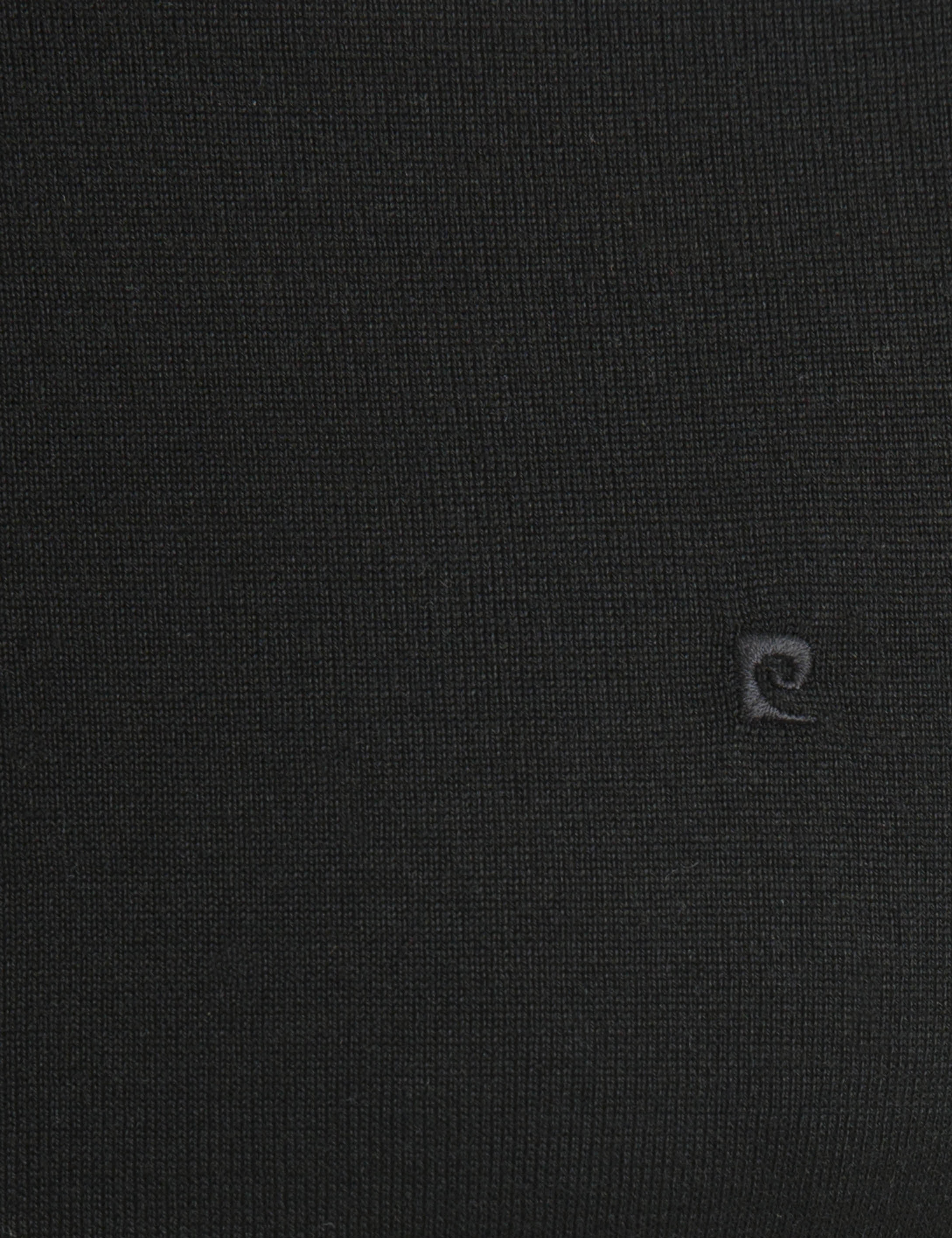 Siyah Slim Fit Tam Balıkçı Yaka Basic Triko Kazak