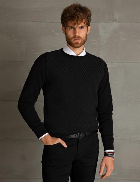 Siyah Triko Kazak - 50194118036