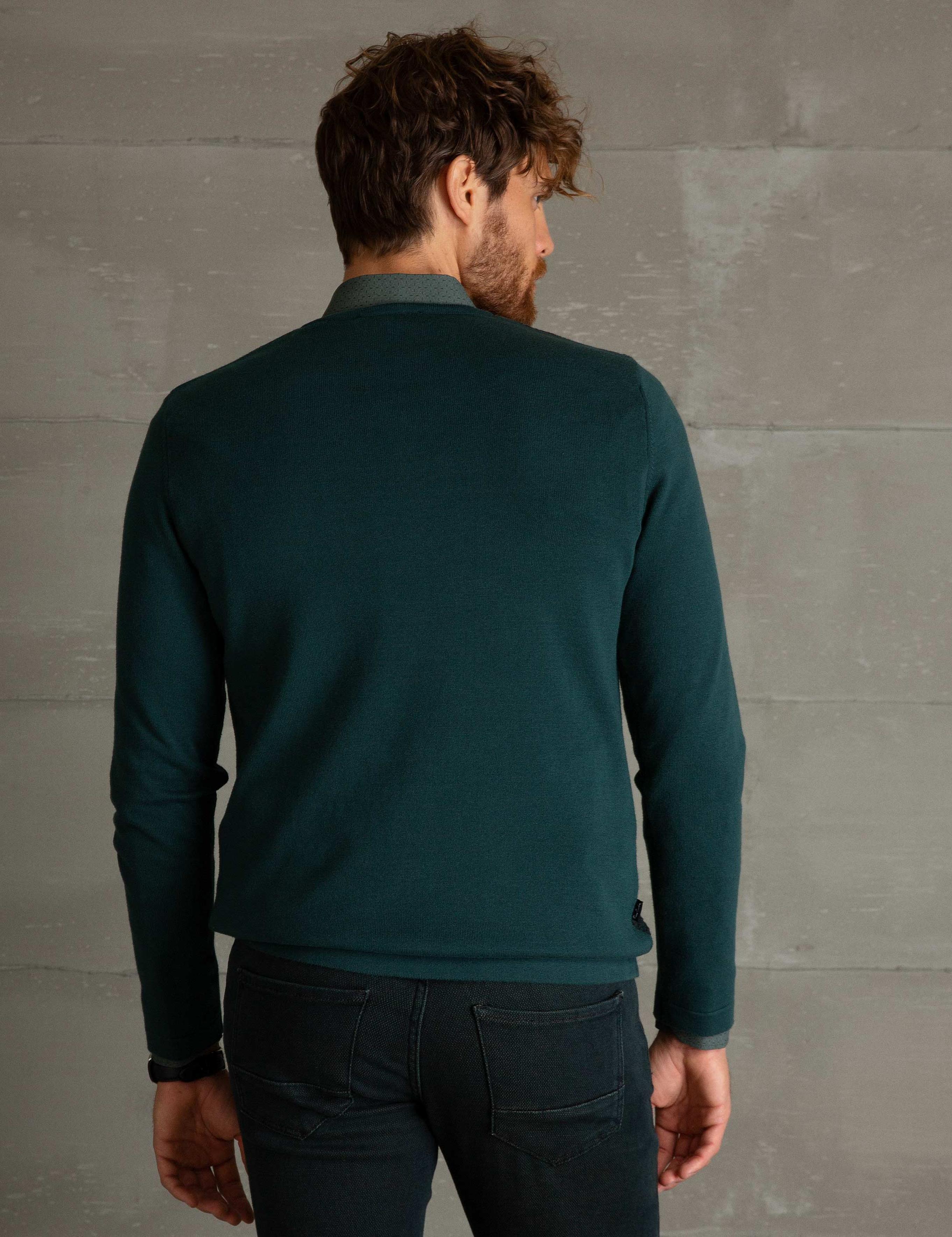 Yeşil Slim Fit Kazak