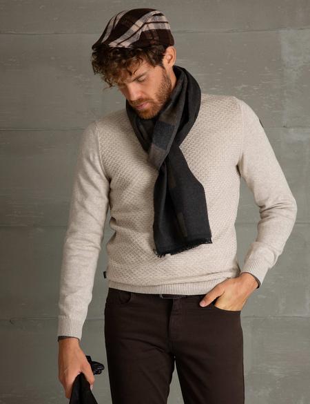 Bej Slim Fit Triko Kazak - 50195744053