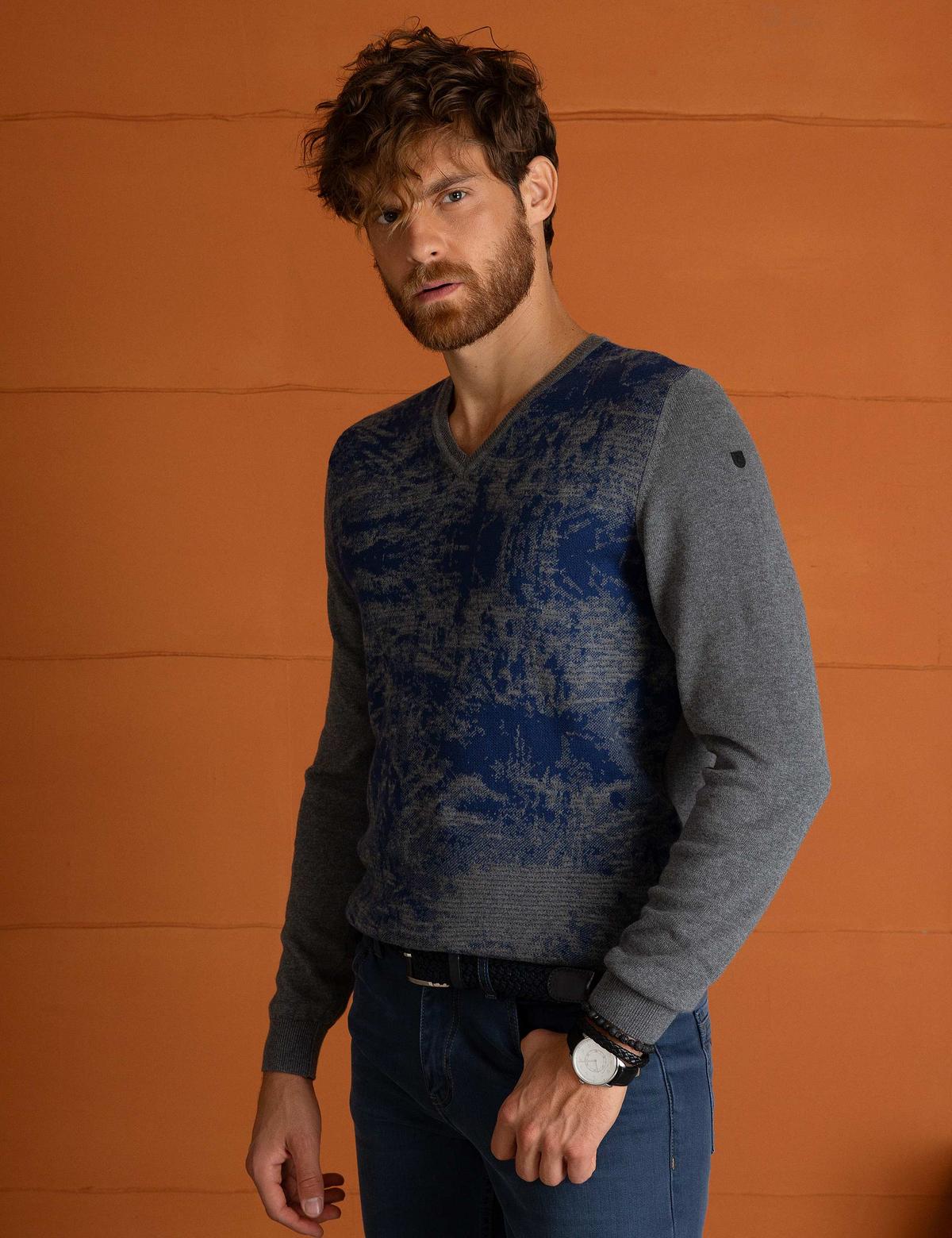 Gri Triko Kazak - 50193409055