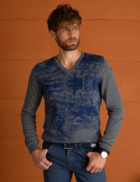 Gri Triko Kazak - 50193409055