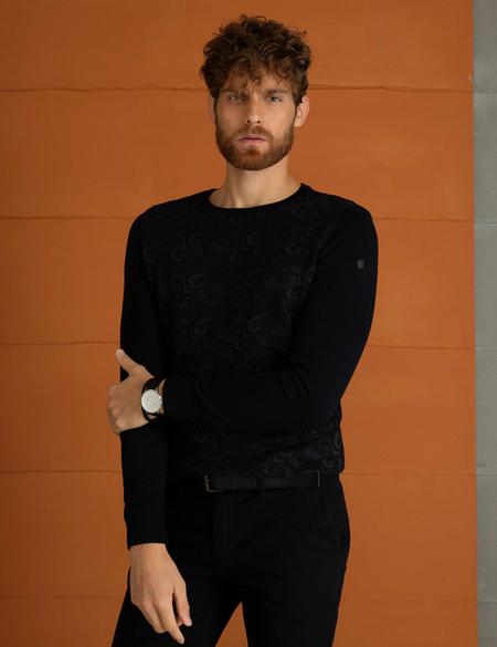 Siyah Triko Kazak - 50194124053