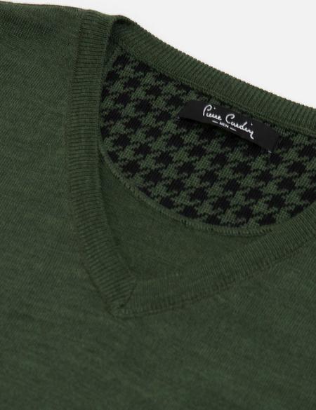 Yeşil Triko Kazak - 50179041043