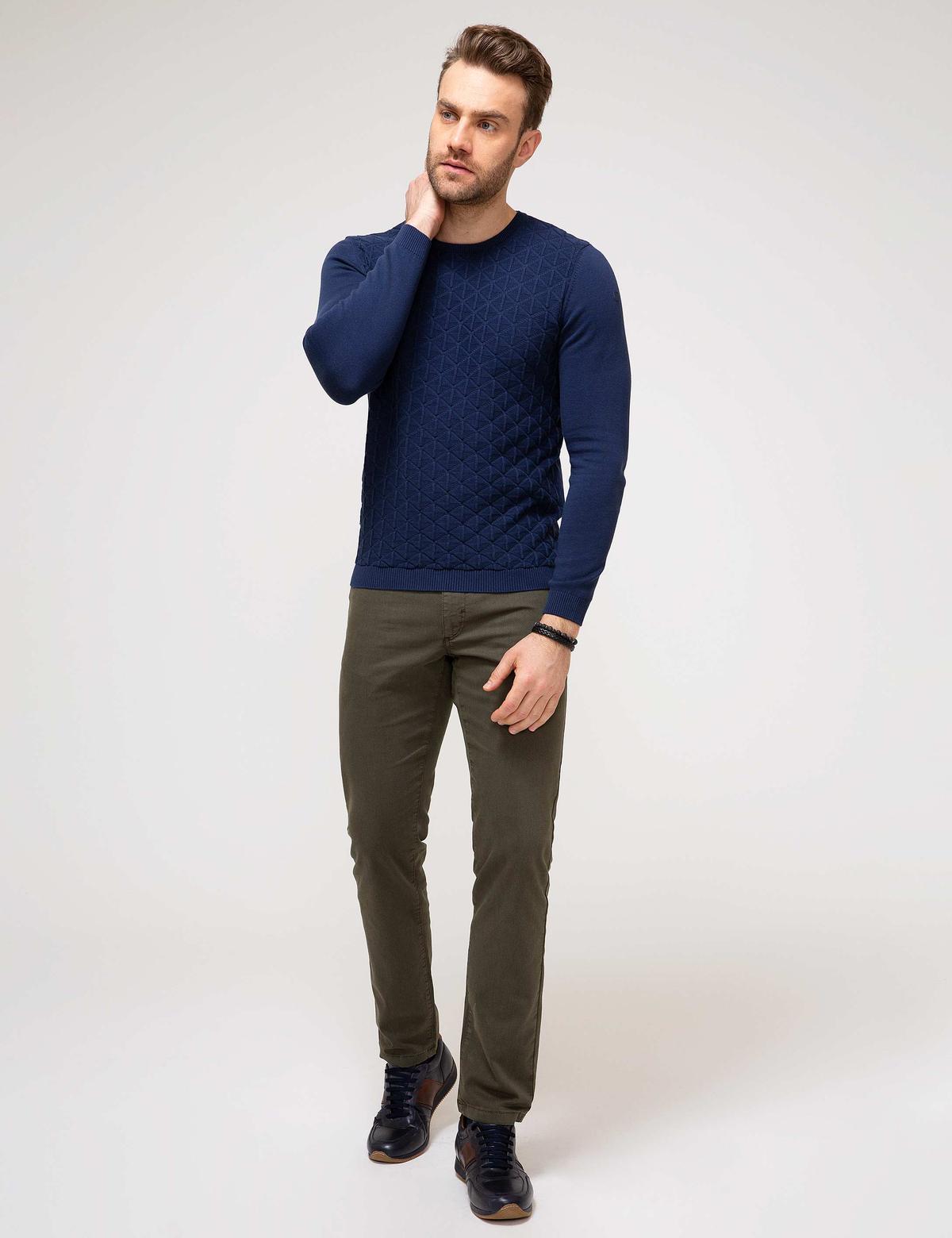 Lacivert Slim Fit Kazak - 50194168033