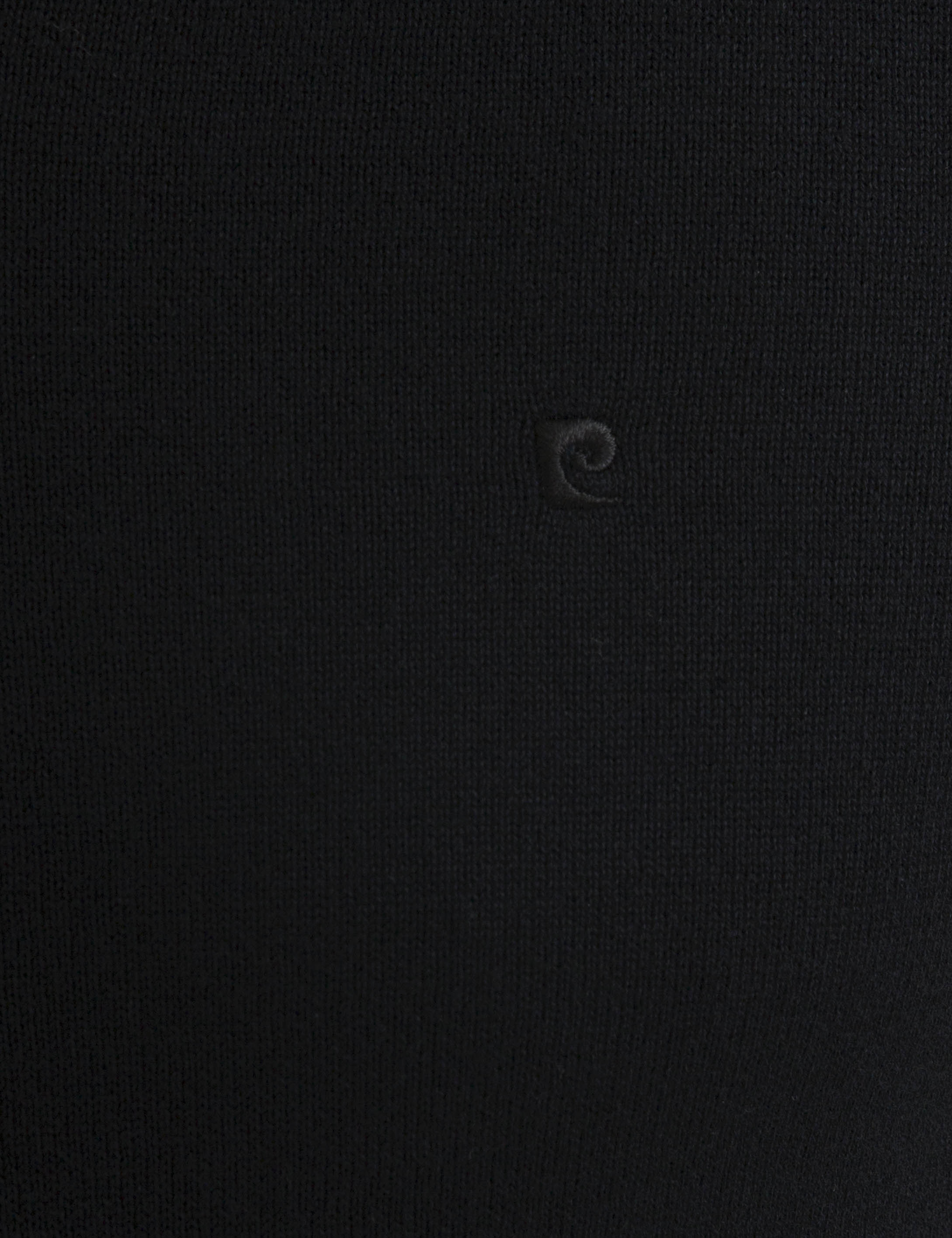 Siyah Slim Fit V Yaka Basic Triko Kazak - Image 3
