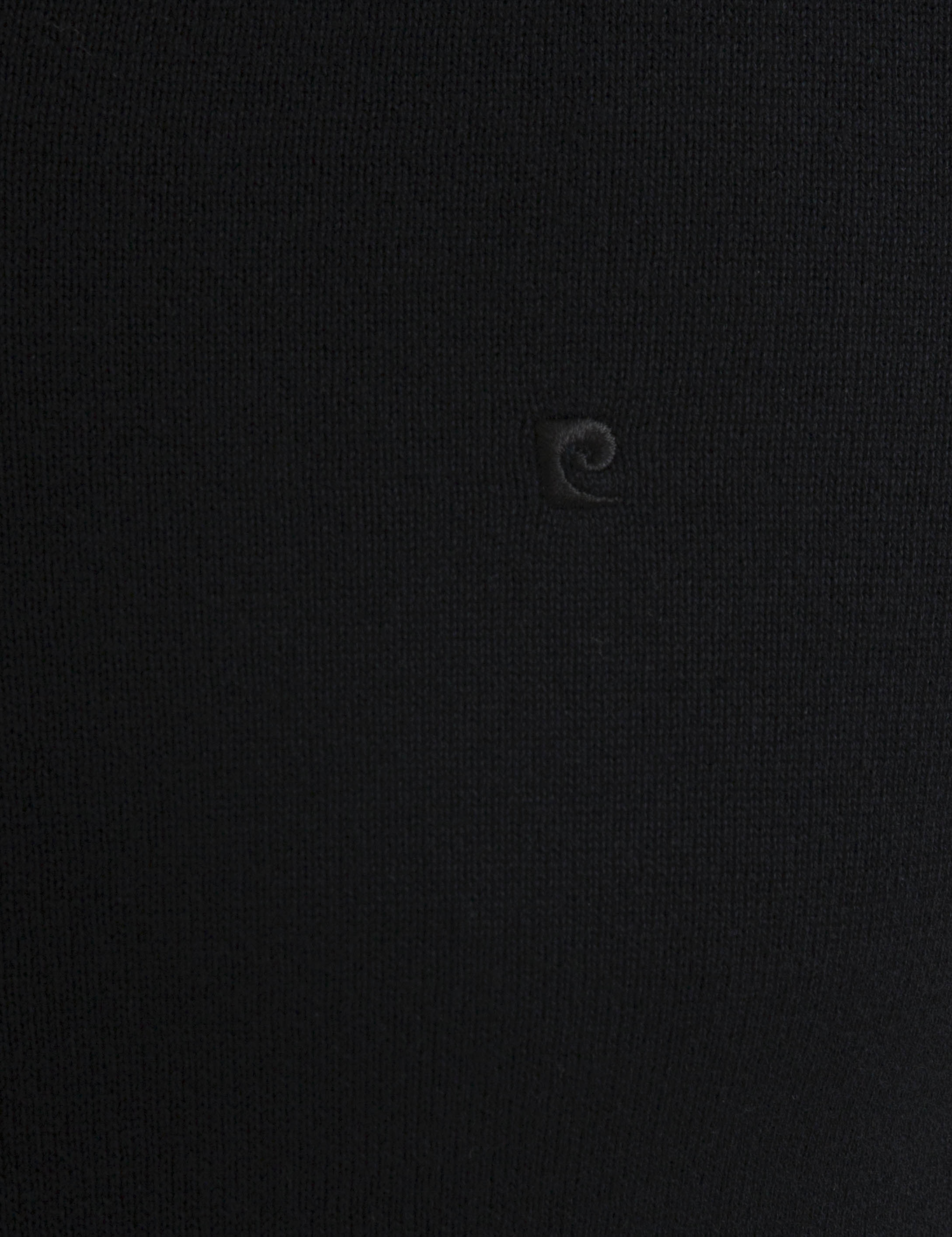 Siyah Slim Fit V Yaka Basic Triko Kazak