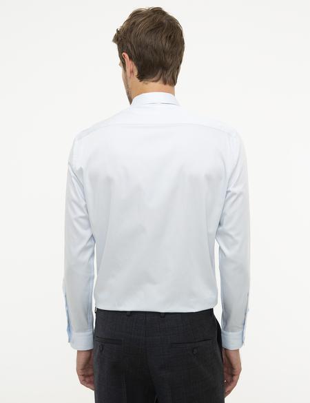 Açık Mavi Regular Fit Uzun Kollu Klasik Gömlek - 50207634008
