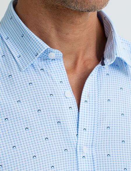 Açık Mavi Slim Fit Gömlek - 50187466005