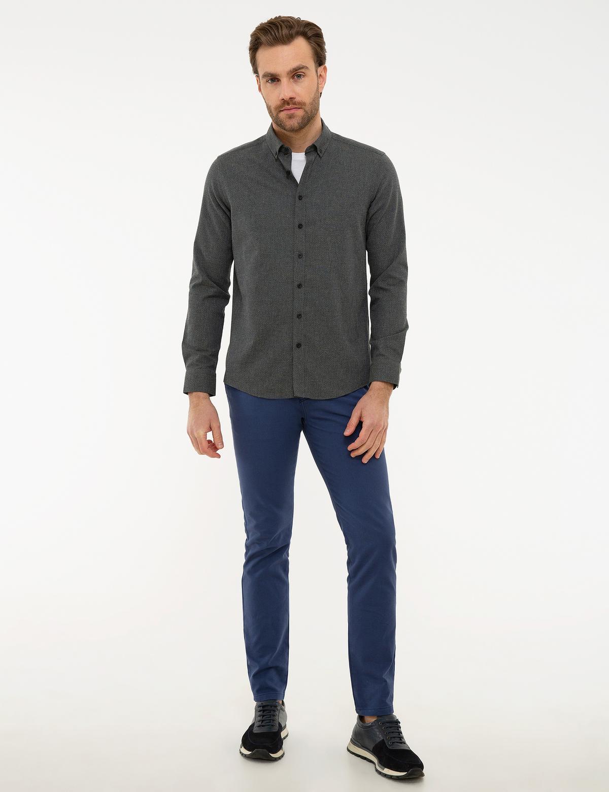 Koyu Yeşil Slim Fit Gömlek - 50195383043