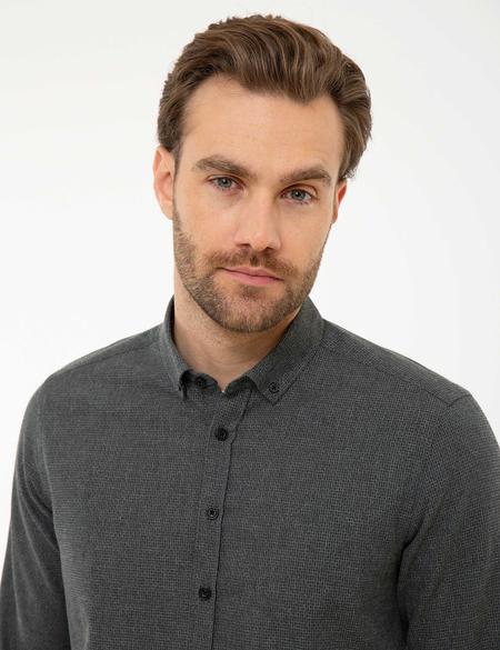 Koyu Yeşil Slim Fit Gömlek - 50195383043