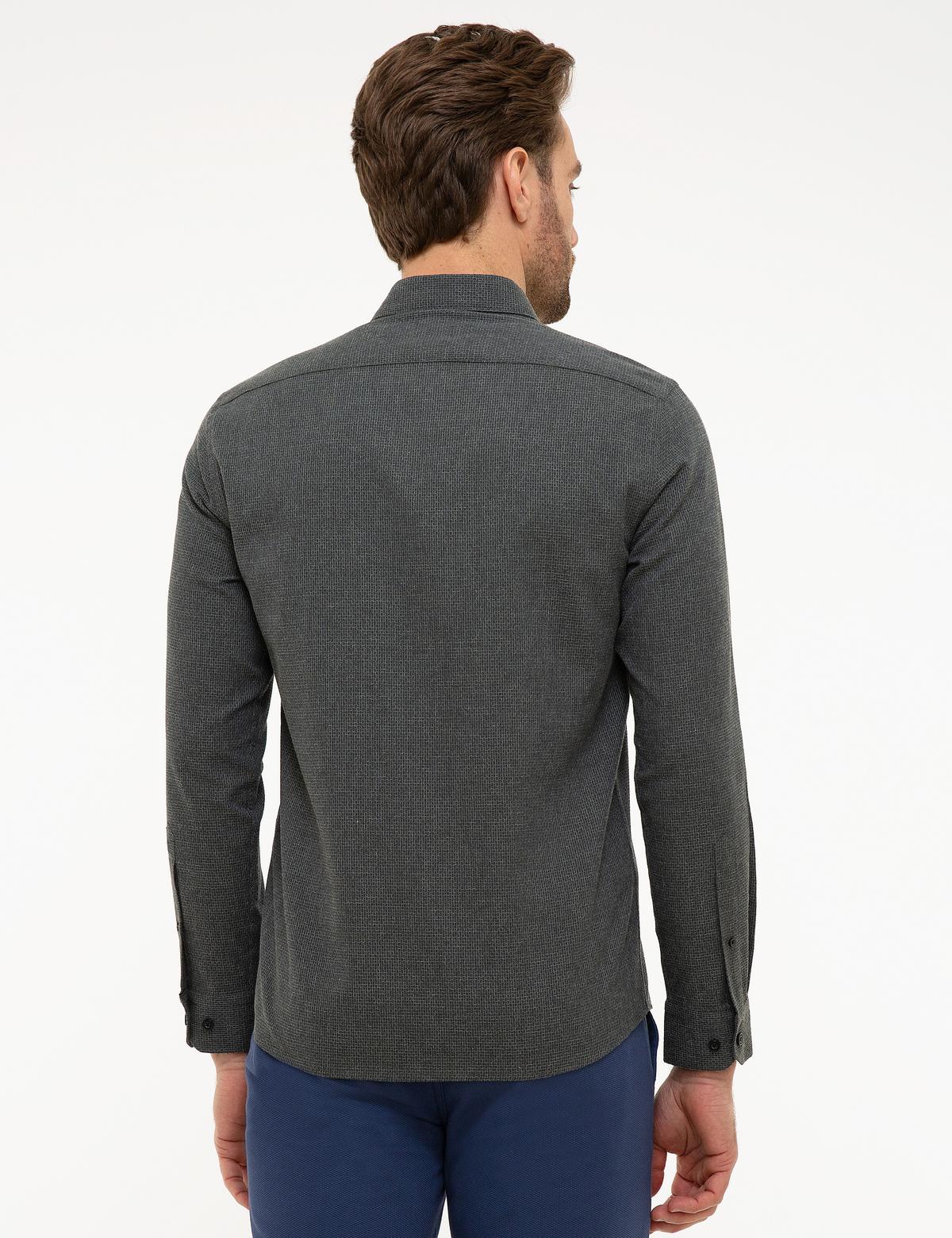 Koyu Yeşil Slim Fit Gömlek - 50195383043