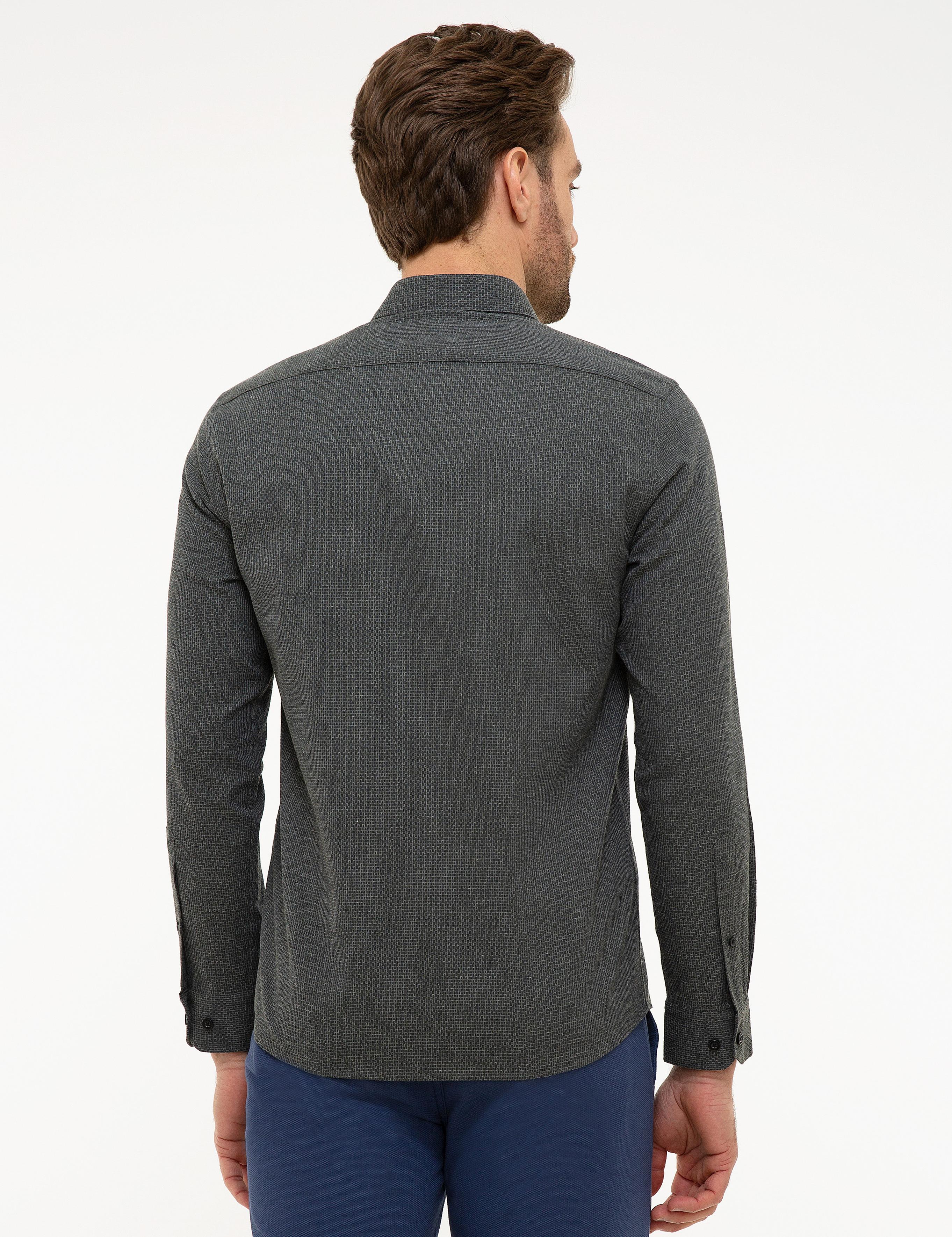 Koyu Yeşil Slim Fit Gömlek