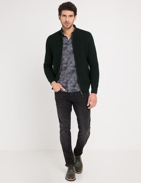 Yeşil Triko Hırka - 50175326083