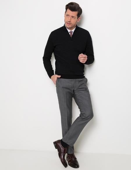 Siyah Triko Kazak - 50175351067