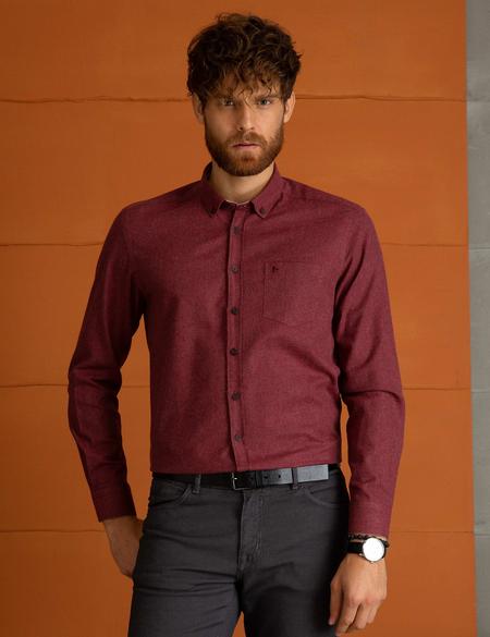 Bordo Regular Fit Gömlek - 50194545015